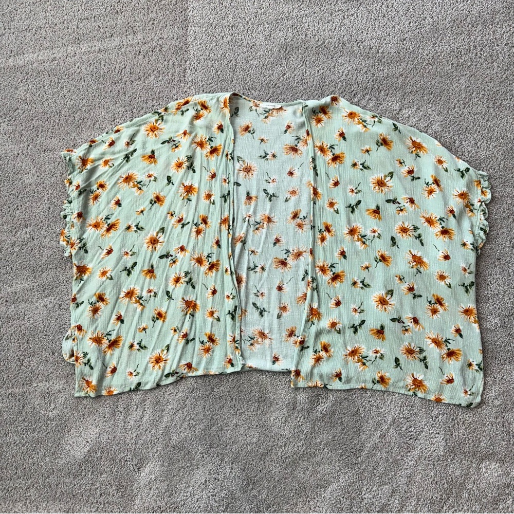 Maurice’s Women’s Sunflower Floral Kimono - One Size